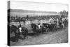 The King and Queen Arriving at the Leopardstown Races, Dublin, July 1911-null-Stretched Canvas