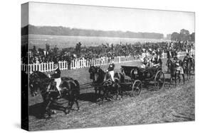 The King and Queen Arriving at the Leopardstown Races, Dublin, July 1911-null-Stretched Canvas