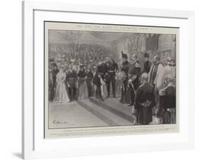 The King and Queen at Dartmouth, 7 March-G.S. Amato-Framed Giclee Print