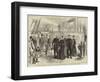 The King and Queen of Greece Visiting Admiral Sir James Drummond, Kcb, in the Hercules Flag-Ship-null-Framed Giclee Print