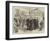 The King and Queen of Greece Visiting Admiral Sir James Drummond, Kcb, in the Hercules Flag-Ship-null-Framed Giclee Print