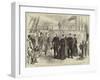 The King and Queen of Greece Visiting Admiral Sir James Drummond, Kcb, in the Hercules Flag-Ship-null-Framed Giclee Print