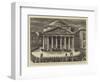 The King and Queen of Italy Visiting the New Tomb of the Late King Victor Emmanuel in the Pantheon-null-Framed Premium Giclee Print