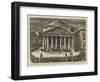 The King and Queen of Italy Visiting the New Tomb of the Late King Victor Emmanuel in the Pantheon-null-Framed Giclee Print