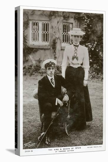 The King and Queen of Spain at Osborne Cottage, Isle of Wight, C1906-C1919-null-Stretched Canvas