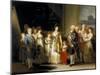 The King and Queen of Spain, Charles IV and Maria Luisa, with Their Family, 1800-Francisco de Goya-Mounted Giclee Print