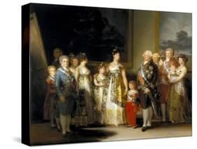 The King and Queen of Spain, Charles IV and Maria Luisa, with Their Family, 1800-Francisco de Goya-Stretched Canvas