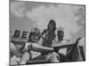 The King and Queen of the Watermelon Eating Contest-Joe Scherschel-Mounted Photographic Print