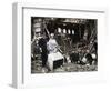 The King and Queen survey bomb damage, Buckingham Palace, London, WWII, 1940-Unknown-Framed Photographic Print