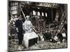 The King and Queen survey bomb damage, Buckingham Palace, London, WWII, 1940-Unknown-Mounted Photographic Print