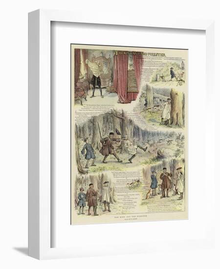 The King and the Forester-William Ralston-Framed Giclee Print