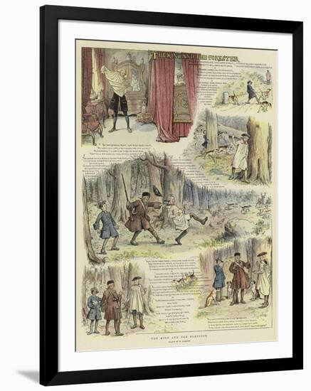 The King and the Forester-William Ralston-Framed Giclee Print