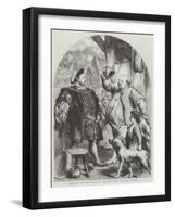 The King and the Miller of the Dee-Sir John Gilbert-Framed Giclee Print