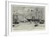 The King at Cowes, the Arrival of the Victoria and Albert on Tuesday Afternoon-Charles Edward Dixon-Framed Giclee Print