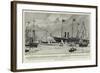 The King at Cowes, the Arrival of the Victoria and Albert on Tuesday Afternoon-Charles Edward Dixon-Framed Giclee Print