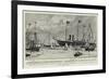 The King at Cowes, the Arrival of the Victoria and Albert on Tuesday Afternoon-Charles Edward Dixon-Framed Giclee Print