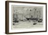 The King at Cowes, the Arrival of the Victoria and Albert on Tuesday Afternoon-Charles Edward Dixon-Framed Giclee Print