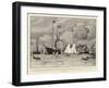 The King at Cowes, the Cruisers' Race on the First Day of the Royal London Yacht Club Regatta-Charles Edward Dixon-Framed Giclee Print