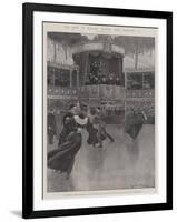 The King at Niagara Skating Rink, 13 February-Ralph Cleaver-Framed Giclee Print