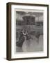 The King at Niagara Skating Rink, 13 February-Ralph Cleaver-Framed Giclee Print