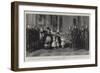 The King at Queen Victoria's Reception of King Louis Philippe at Windsor, 8 October 1844-Franz Xaver Winterhalter-Framed Giclee Print