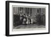 The King at Queen Victoria's Reception of King Louis Philippe at Windsor, 8 October 1844-Franz Xaver Winterhalter-Framed Giclee Print