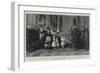 The King at Queen Victoria's Reception of King Louis Philippe at Windsor, 8 October 1844-Franz Xaver Winterhalter-Framed Giclee Print