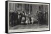 The King at Queen Victoria's Reception of King Louis Philippe at Windsor, 8 October 1844-Franz Xaver Winterhalter-Framed Stretched Canvas