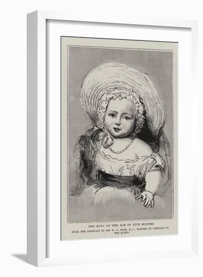 The King at the Age of Five Months-William Charles Ross-Framed Giclee Print