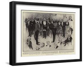 The King at the Royal Amateur Orchestral Society's Smoking Concert at Queen's Hall-Frank Craig-Framed Giclee Print