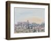 The King David Hotel, Sunset, Jerusalem, 2019 (W/C on Paper)-Lucy Willis-Framed Giclee Print