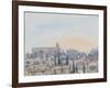 The King David Hotel, Sunset, Jerusalem, 2019 (W/C on Paper)-Lucy Willis-Framed Giclee Print