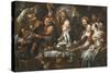 The King Drinks a Twelfth Night Feast, C.1645-Jacob Jordaens-Stretched Canvas