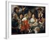 The King Drinks, or Family Meal on the Feast of Epiphany-Jacob Jordaens-Framed Giclee Print