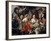 The King Drinks, or Family Meal on the Feast of Epiphany-Jacob Jordaens-Framed Giclee Print