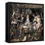 The King Drinks-Jacob Jordaens-Framed Stretched Canvas