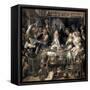 The King Drinks-Jacob Jordaens-Framed Stretched Canvas