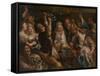 The King Drinks-Jacob Jordaens-Framed Stretched Canvas