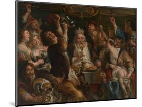 The King Drinks-Jacob Jordaens-Mounted Giclee Print