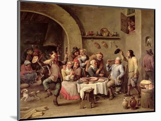 The King Drinks-David Teniers the Younger-Mounted Giclee Print