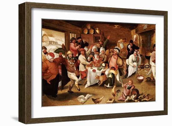 The King Drinks-Marten Van Cleve-Framed Giclee Print