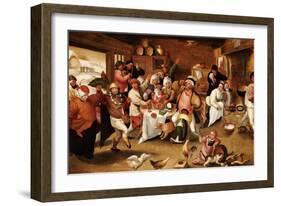 The King Drinks-Marten Van Cleve-Framed Giclee Print