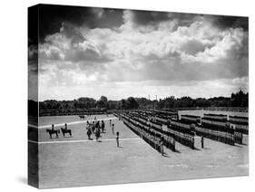 The King Inspecting the Guards in Hyde Park, 1935-Staff-Stretched Canvas