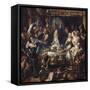 The King is Drinking-Jacob Jordaens-Framed Stretched Canvas