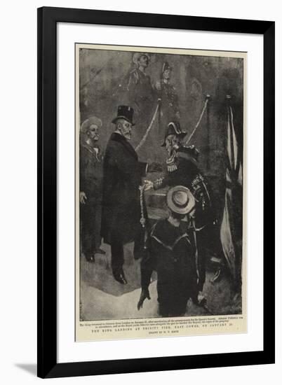 The King Landing at Trinity Pier, East Cowes, on 31 January-William T. Maud-Framed Giclee Print