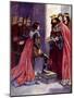 The King Made the Black Prince a Knight of the Order of the Garter, 1348-AS Forrest-Mounted Giclee Print