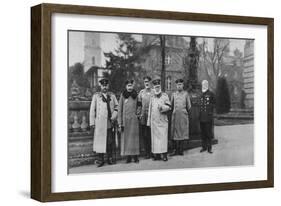 The King of Bavaria Visiting the Imperial German Army Headquarters, 1917-null-Framed Giclee Print