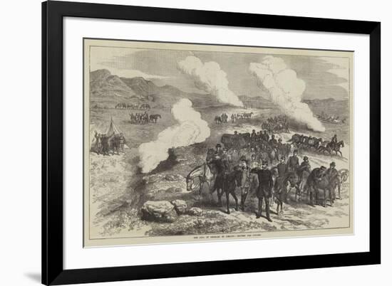 The King of Denmark in Iceland, Leaving the Geysers-null-Framed Giclee Print