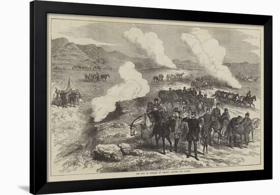 The King of Denmark in Iceland, Leaving the Geysers-null-Framed Giclee Print