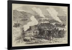 The King of Denmark in Iceland, Leaving the Geysers-null-Framed Giclee Print